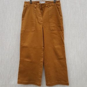 Everlane rust orange crop pants 6